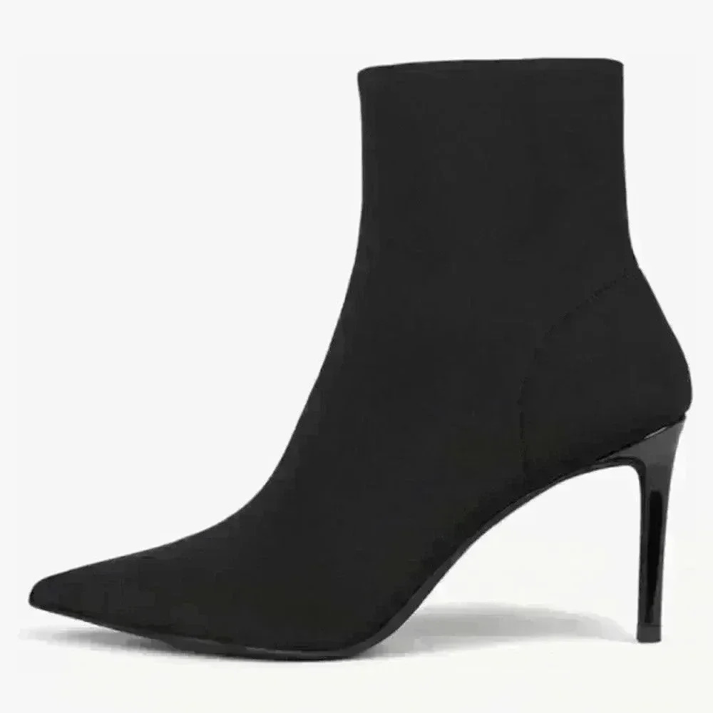 Jeffrey Campbell women's Nixie Boots Black Neoprene Size 7.5